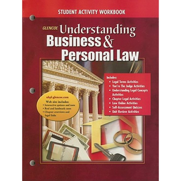 Glencoe Understanding Business & Personal Law: Student Activity Workbook (Paperback) by Gordon W Brown, Paul A Sukys