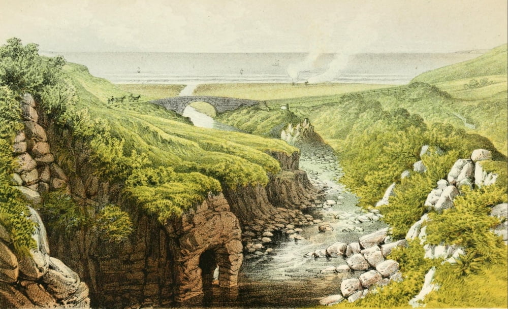 Glencreggan 1861 Barr Glen Cantire Canvas Art - Edward Bradley (24 x 36)