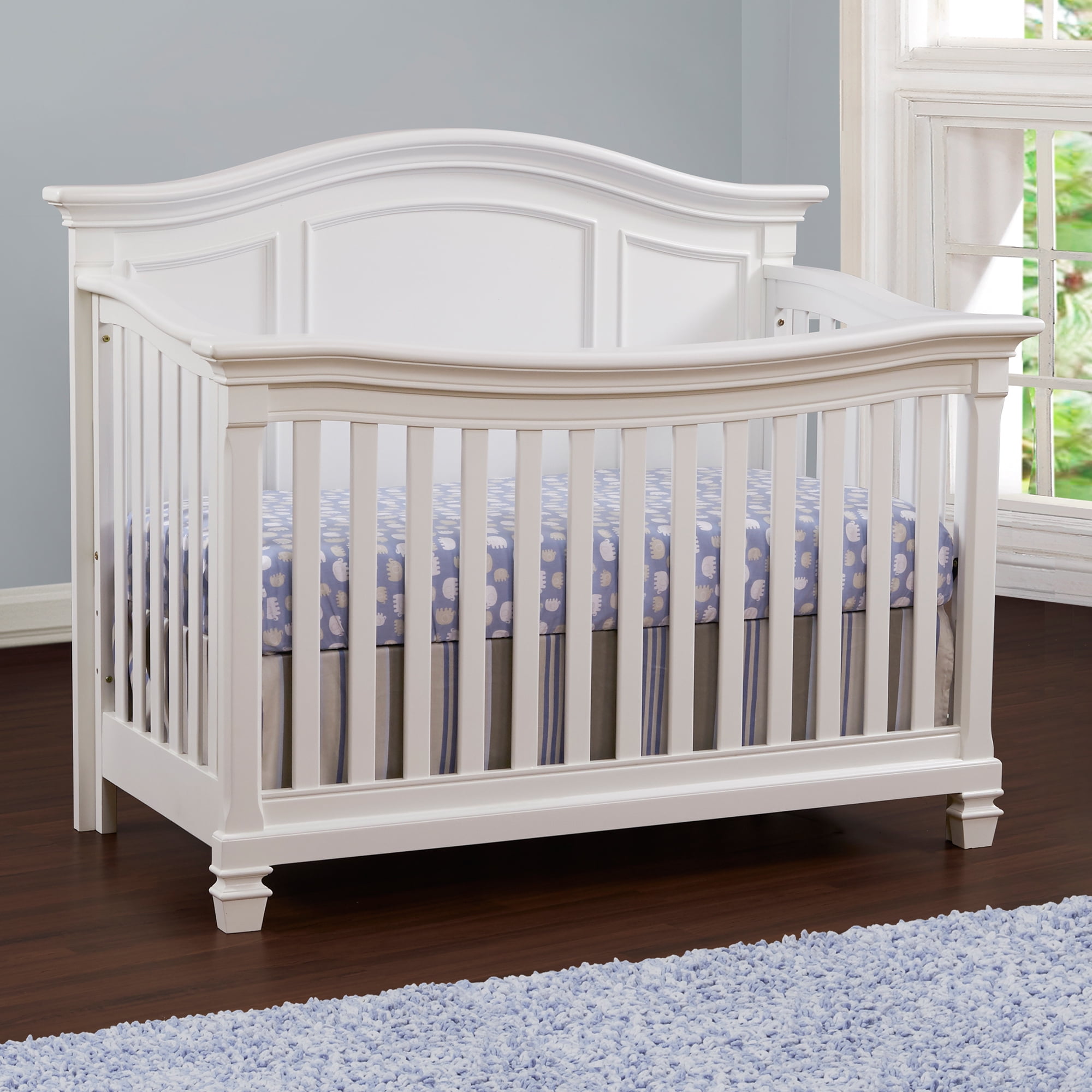 Glendale 4in1 Convertible Crib Pure White