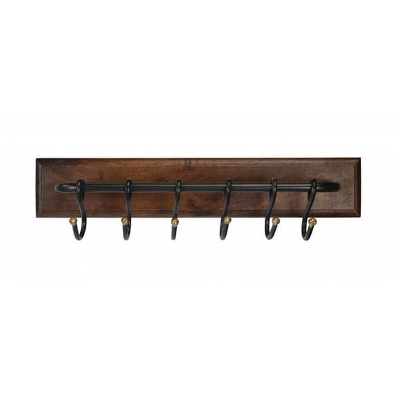 Glendo Iron & Wood Wall Rack