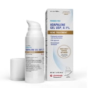 Glenmark Therapeutics Adapalene Gel 0.1% Acne Treatment, Paraben Free Topical Retinoid Gel For Face, 45g Pump Dispenser
