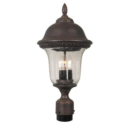 Special Lite Products Glenn Aire Large Post Mount Light with Seedy Glass