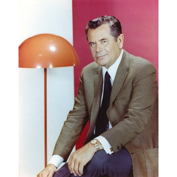 Glenn Ford Posed in Formal Suit Portrait Photo Print (24 x 30)
