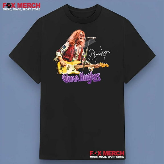 Glenn Hughes Deep Purple Graphic Shirt ,Black Color,Size XL