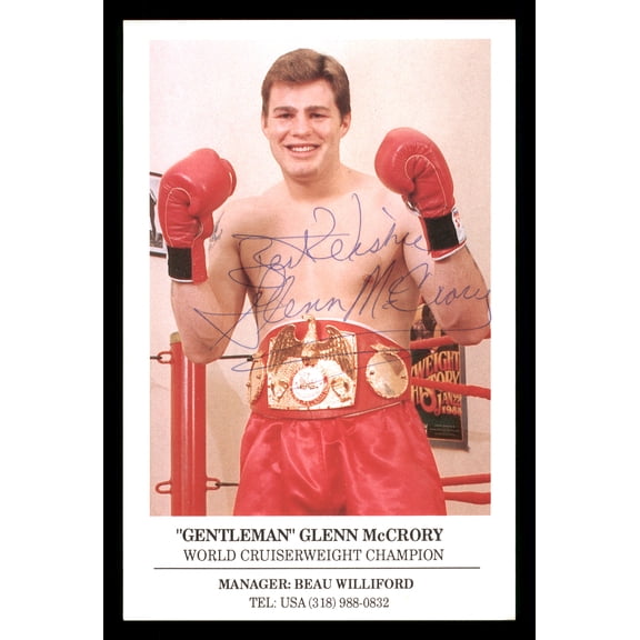Glenn McCrory Autographed 4x6 Photo "Best Wishes" SKU #186932