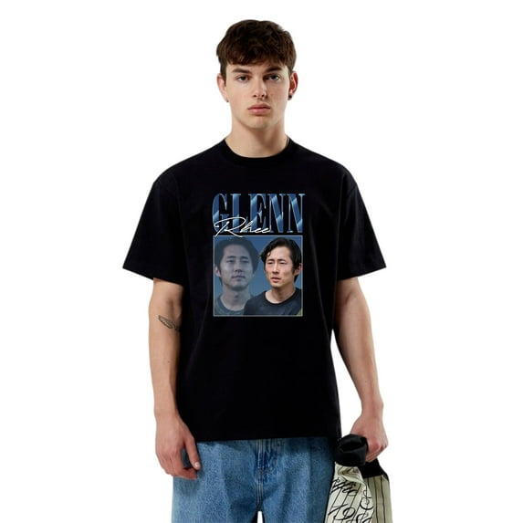 Glenn Rhee Vintage 90s Walking Dead Steven Yeun T-Shirt, for men & women, up to size 5XL