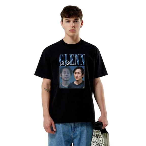 Glenn Rhee Vintage 90s Walking Dead Steven Yeun T-Shirt, for men & women, up to size 5XL