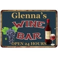 thumbnail image 1 of Glenna's Green Wine Bar Sign Wall Decor 16 x 24 Matte Finish Metal 116240043571, 1 of 1