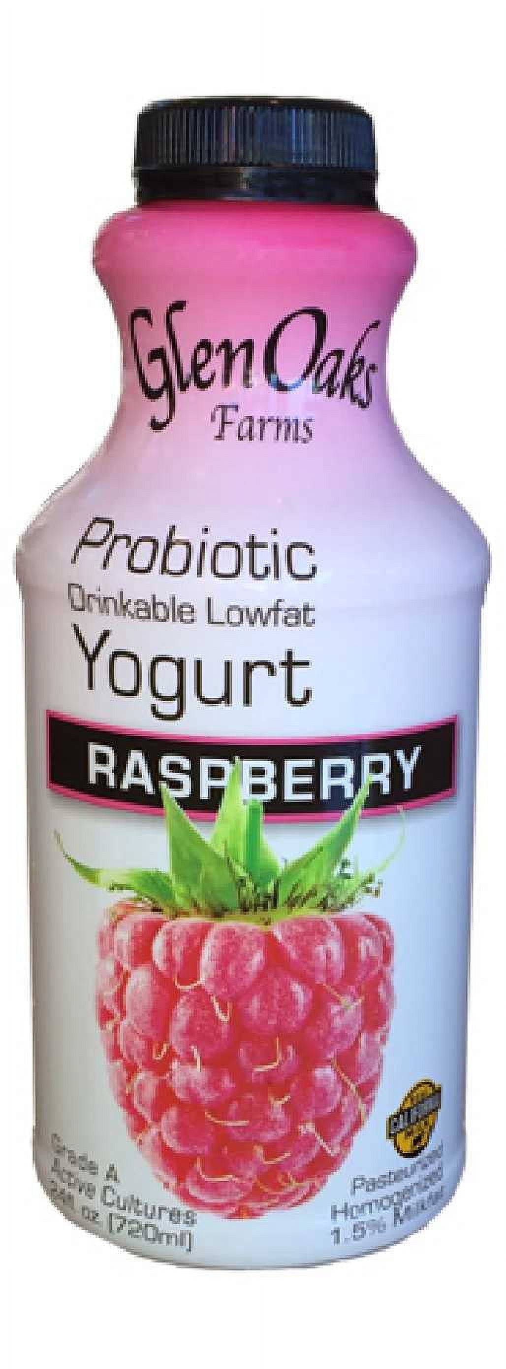Glenoaks Farms Probiotic Lowfat Raspberry Yogurt Drink, 23 fl oz