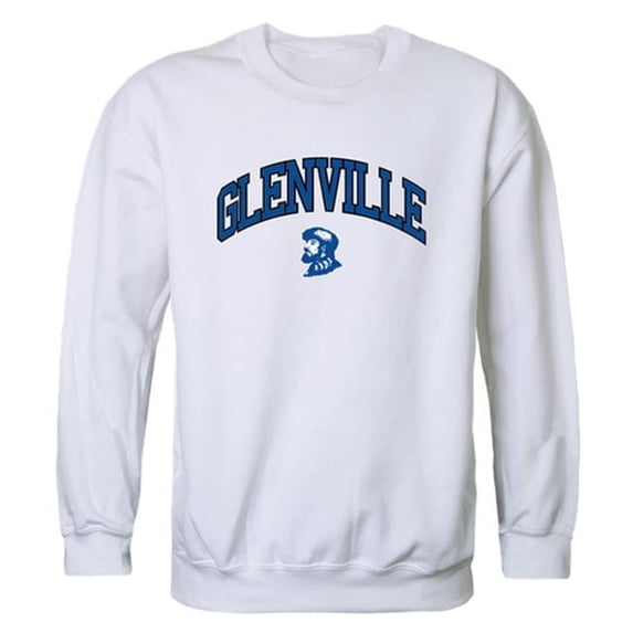 Glenville State University Pioneers Campus Crewneck Sweatshirt, White - Extra Large