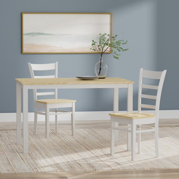 Glenwillow Home 48" Wood Table Slat Back Chairs