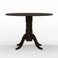 thumbnail image 1 of Glenwillow Home 42” Wood Pedestal Base Dbl Drop Leaf Dining Table - Dark Walnut, 1 of 5