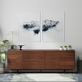 thumbnail image 1 of Atlas 78" x 28" Highboy Modern TV Stand Cabinet And Sideboard - Walnut Frame, Walnut Door/Drawers, Black Base, 1 of 8