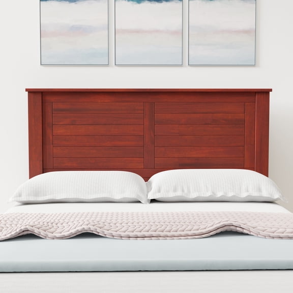 Campagne Wood Panel Headboard in Cherry -  Full Size