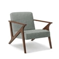 thumbnail image 1 of Glenwillow Home 30" Wide Grove MCM Wood Frame Upholstered Accent Chair In Grey, 1 of 7