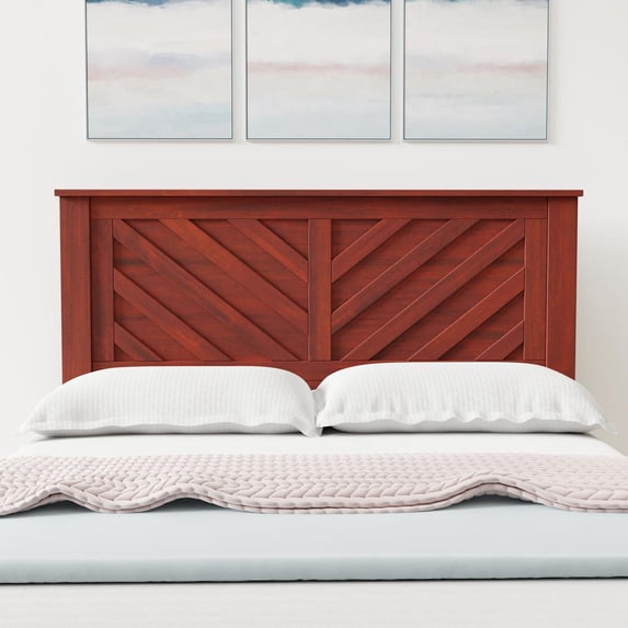 Glenwillow Home LaFerme Wood Headboard in Cherry - Full Size