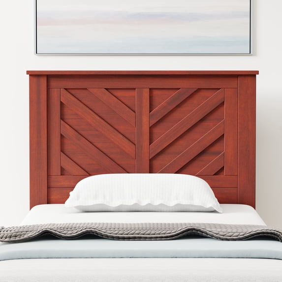 LaFerme Wood Panel Headboard in Cherry - Twin Size