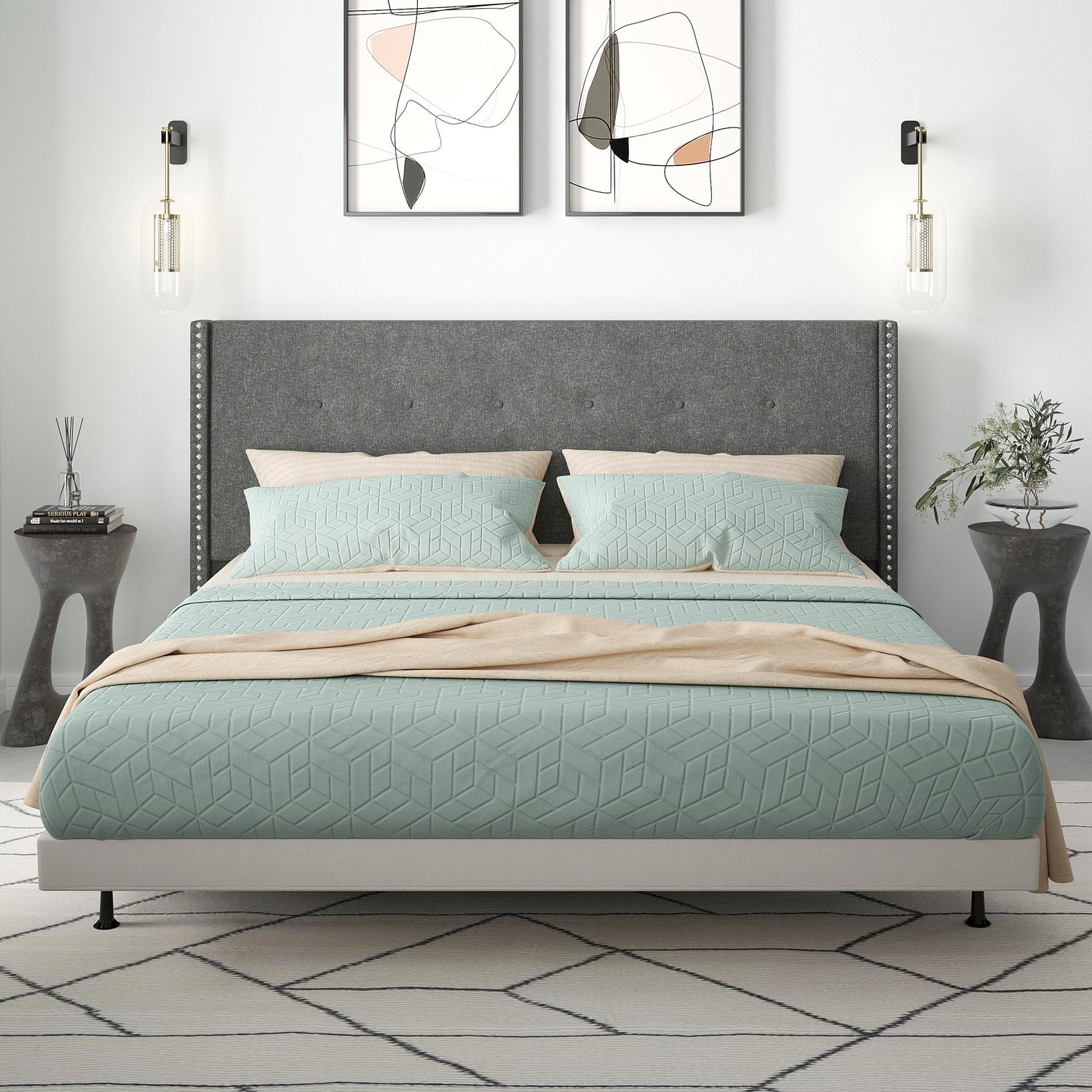 Glenwillow Home MCM Upholstered Headboard