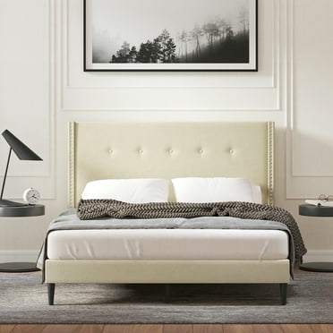 Glenwillow Home MCM Upholstered Platform Bed