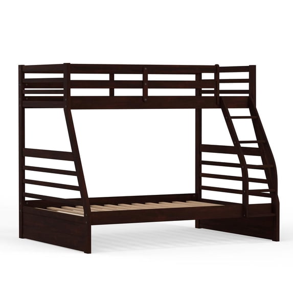Glenwillow Home Plana Wood Twin/Full Bunk Bed - Espresso