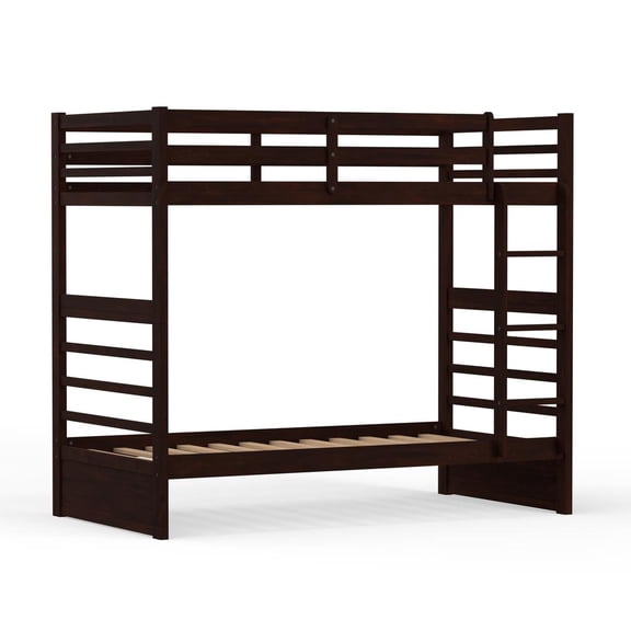 Glenwillow Home Plana Wood Twin/Twin Bunk Bed - Espresso