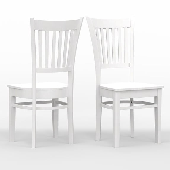 Glenwillow Home Spindle Back Wood Dining Chair - White (Set of 2)