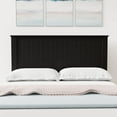 thumbnail image 1 of Glenwillow Home Wainscott Wood Panel Headboard in Black - Full Size, 1 of 7