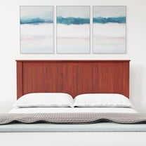 Glenwillow Home Wainscott Wood Panel Headboard in Cherry - Queen Size