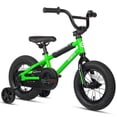 thumbnail image 1 of Glerc 12 Inch Little Kids Bike BMX Style Bicycle with Training Wheels Coaster Brake for 2-4 Years Old Boys Girls, Green, 1 of 10