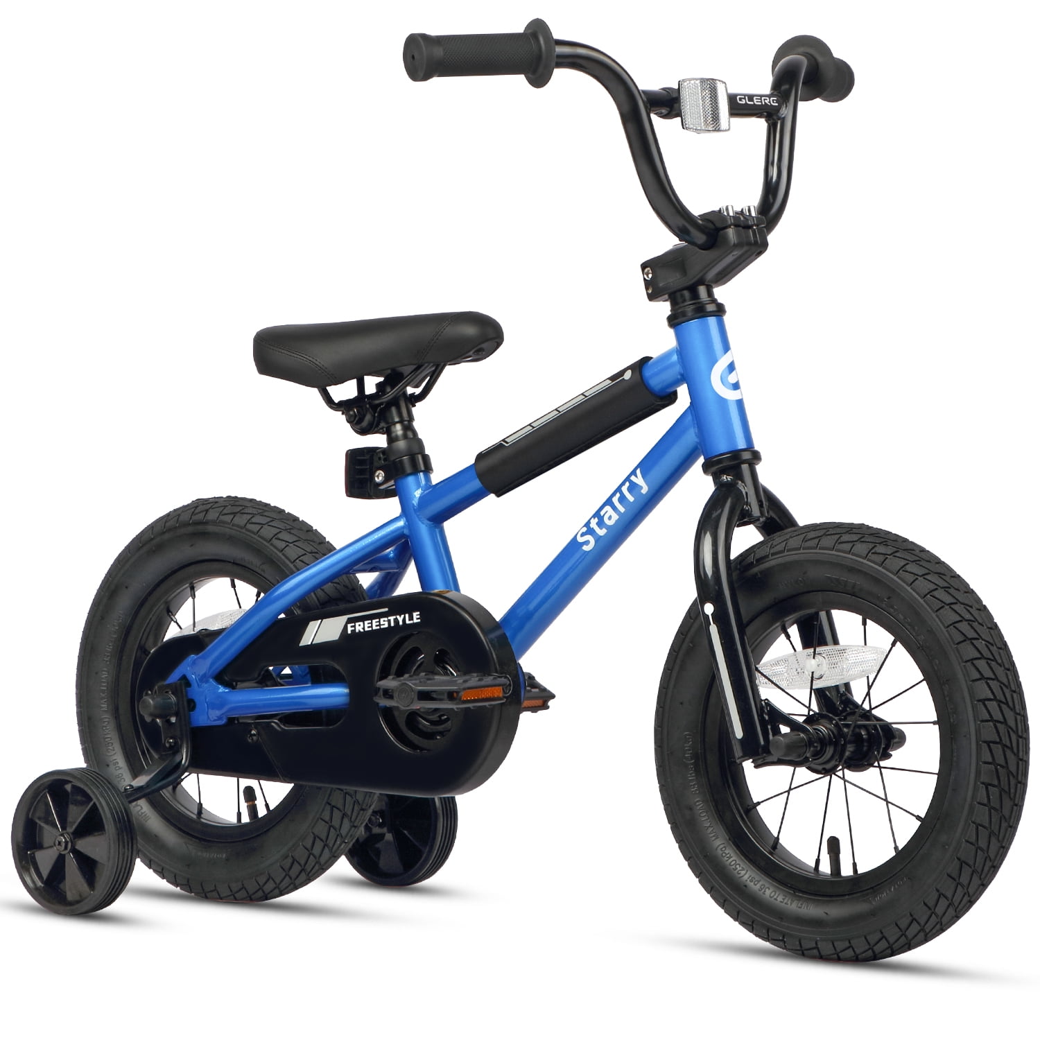 Glerc 12 Inch Kids Bike BMX Style Bicycle with Training Wheels