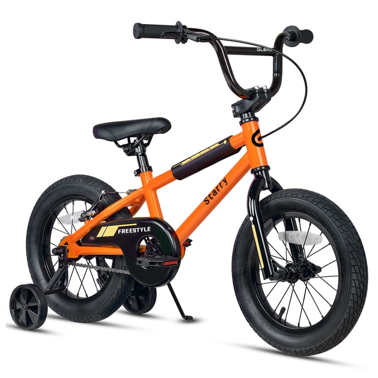 Glerc 14 Inch Little Kids Bike BMX Style Bicycle with Training Glerc 14 Inch Little Kids Bike BMX Style Bicycle with Training