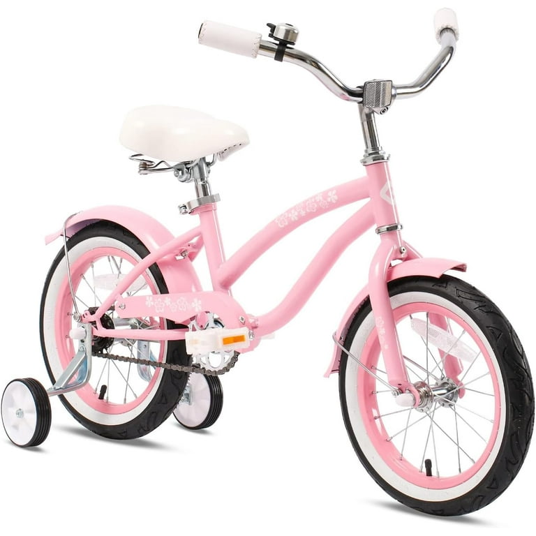 Glerc 14 inch Kids Cruiser Girls Bike for Child 3 6 Years Pink Walmart