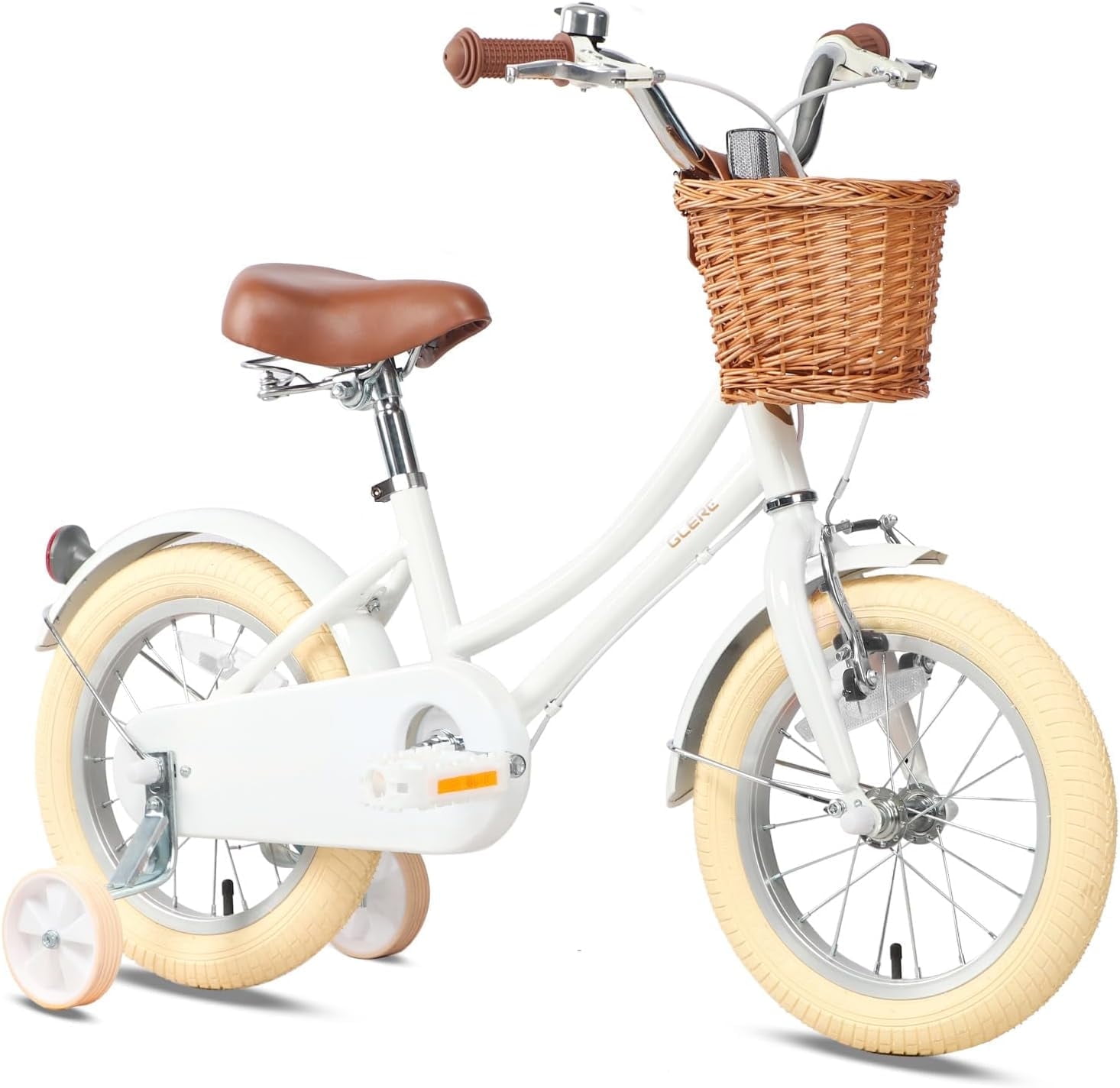 Glerc Girls Bike with Basket for 2 12 Years Old Kids 12 14 16 20 Inch with Bell and Stabilisers Multiple Colors Walmart