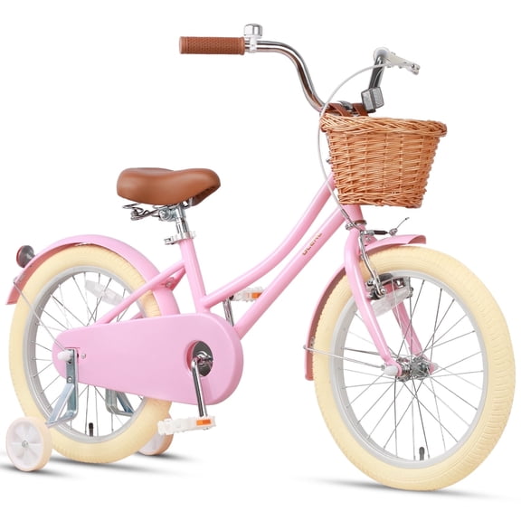 Glerc Little Molly 18 inch Kids Girls Bike for 5-9 Years Old Child,gifts, Pink