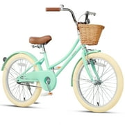 Glerc Little Molly 20 inch Kids Girls Bike for 7-13 Years Old Child,gifts, Mint Green
