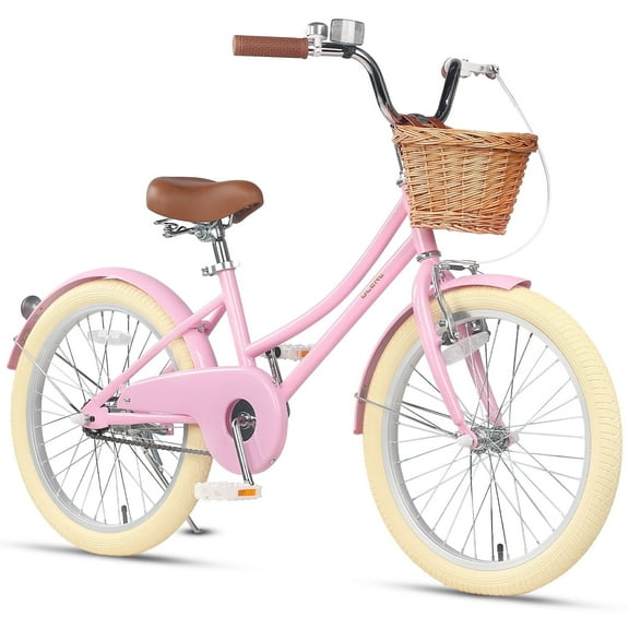 Glerc Little Molly 20 inch Kids Girls Bike for 7-13 Years Old Child,gifts,Pink