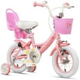 thumbnail image 1 of Glerc Maggie 12 inch Kids Girls Bike for Ages 2-4 Years Child, Pink & White, 1 of 12