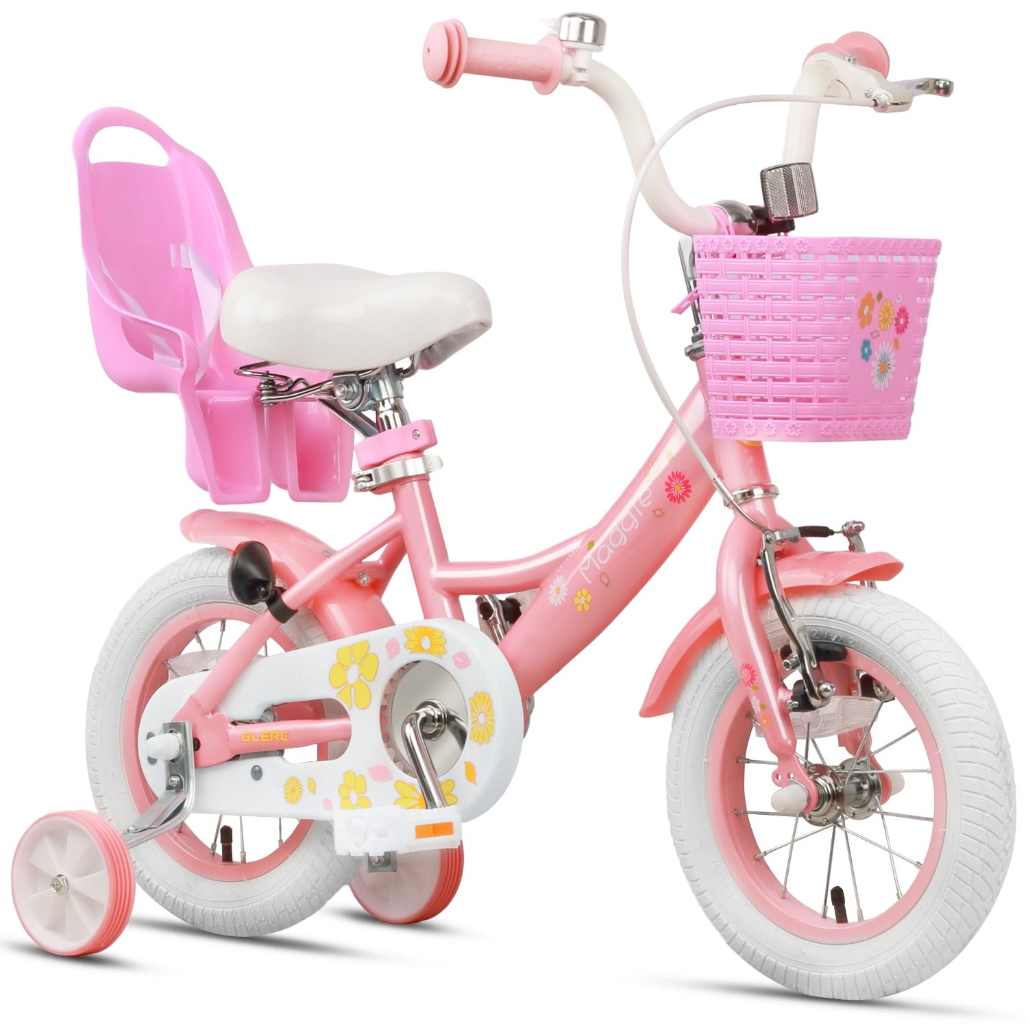 Honeyjoy 14 Inches Kids Bike with Training Wheels, Basket Honeyjoy 14 Inches Kids Bike with Training Wheels, Basket