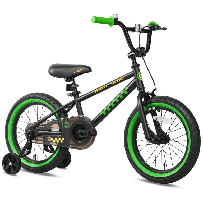 Glerc NuNu 16 Inch Kids Bike BMX Style for 4 5 6 7 8 Years Old