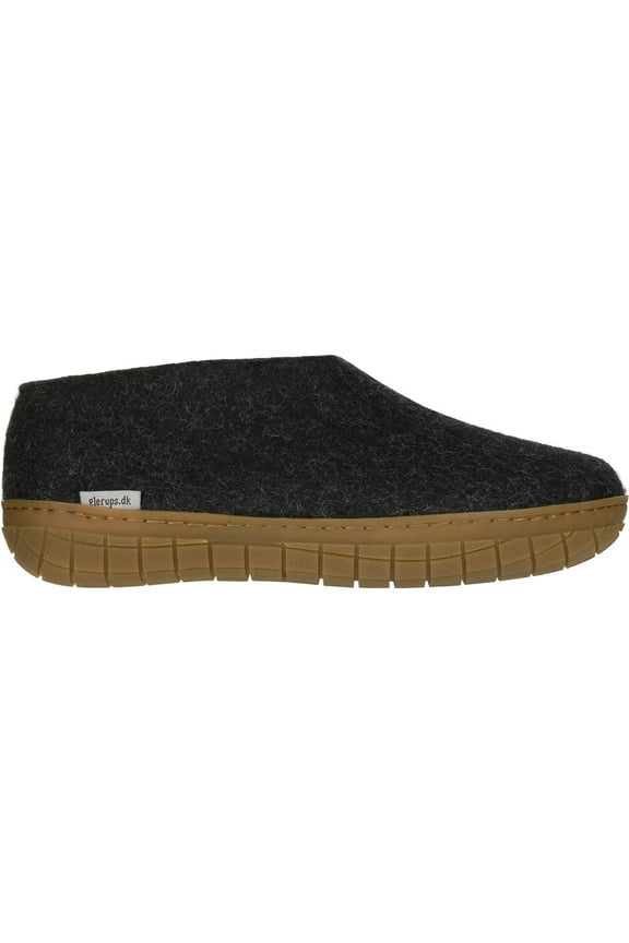 AR-02: Unisex Model AR Charcoal Wool Felt Slipper (40 M EU)