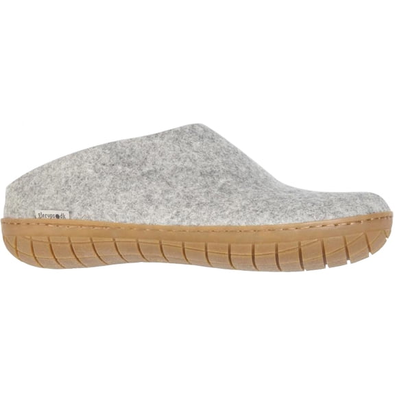 Glerups Unisex BR-01 - Felt Slippers With Rubber Sole 38 M