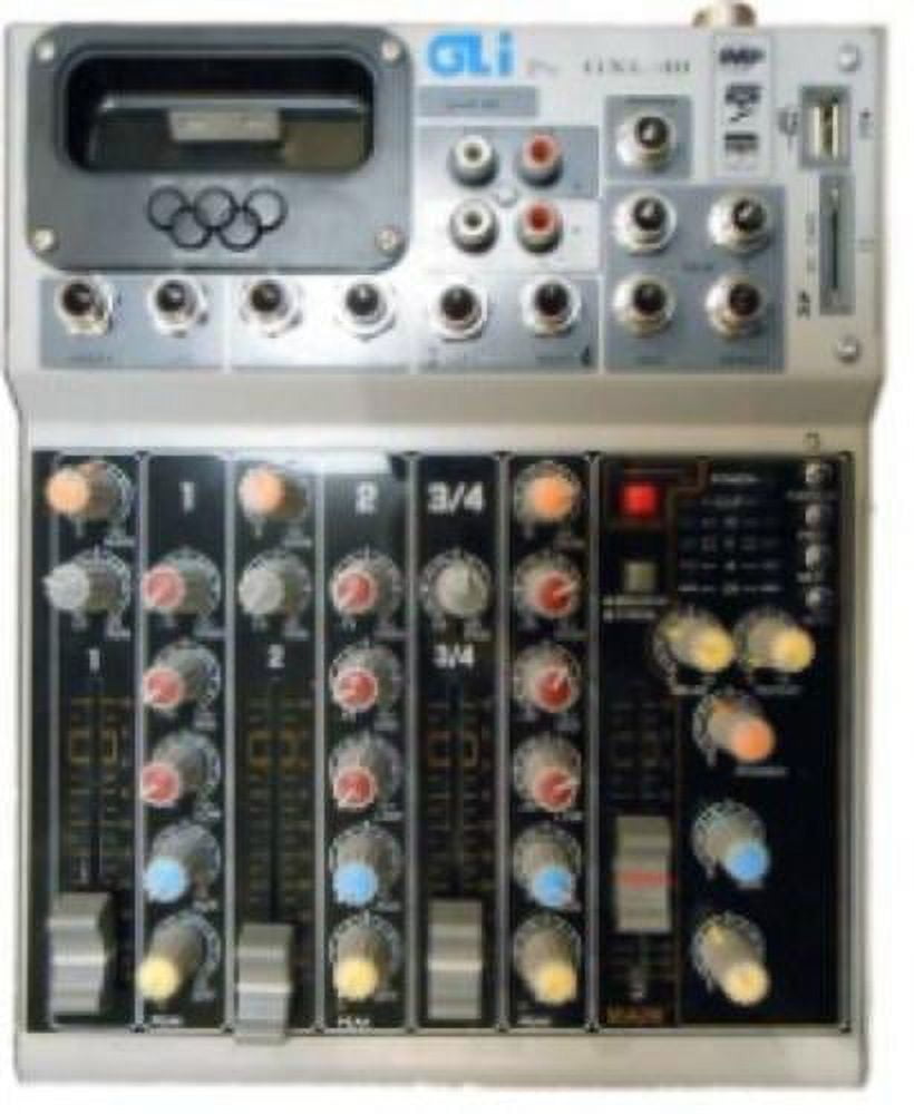Gli Pro GXL40 Gli 4 Ch Mixing Board With Iphone 4 Dock