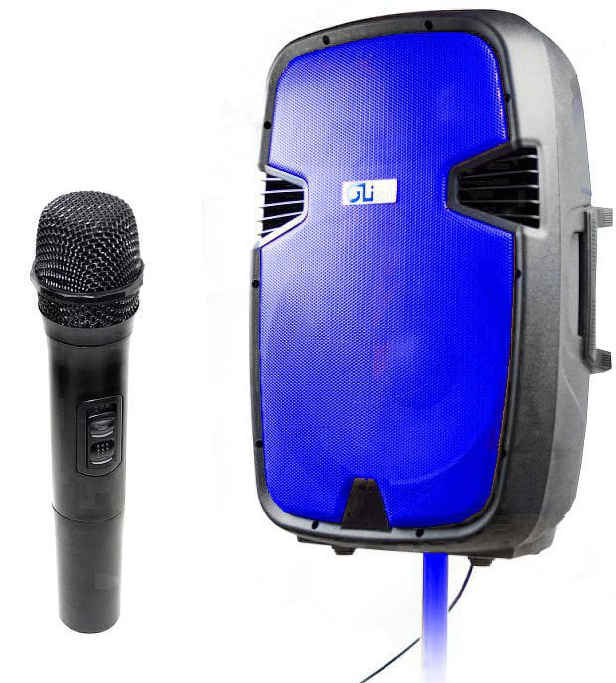 Gli Pro LEX750IBLUE Glipro 15"bluetooth Speaker Blue