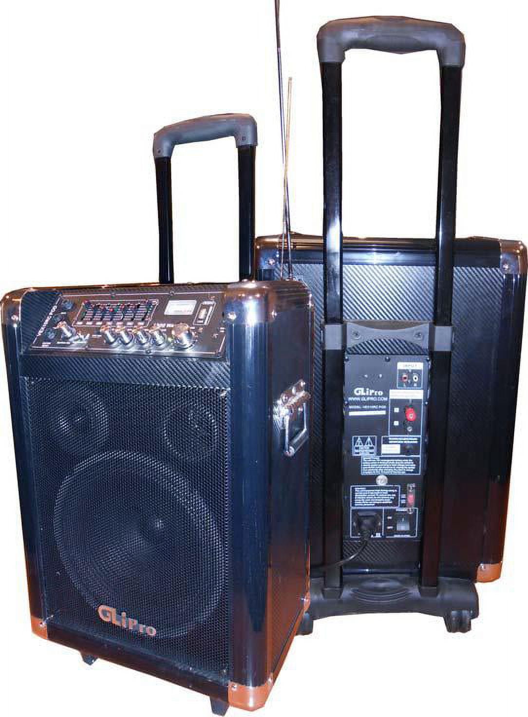 Gli Pro VEX10RC Glipro 10" PA with Usb Eq 1300w Fm Radio