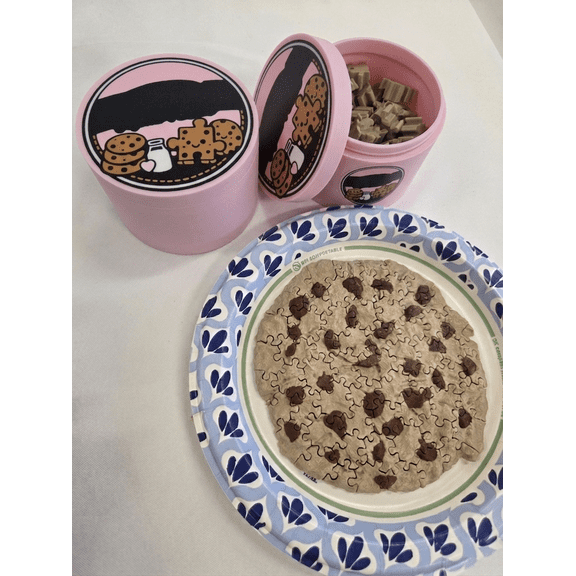 GliJian Chocolate Cookie Jigsaw Puzzle 3D Printed Clickers Jigsaw Puzzle Cookie