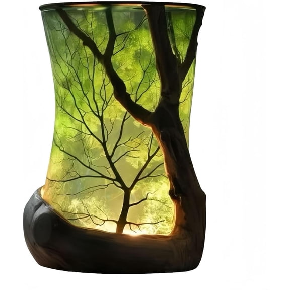 GliJian Enchanted Forest Nature-Inspired Ambient Lamp, Creative Forest Themed Lamp, Ambient Bedside Lamps, for Bedroom, Living Room
