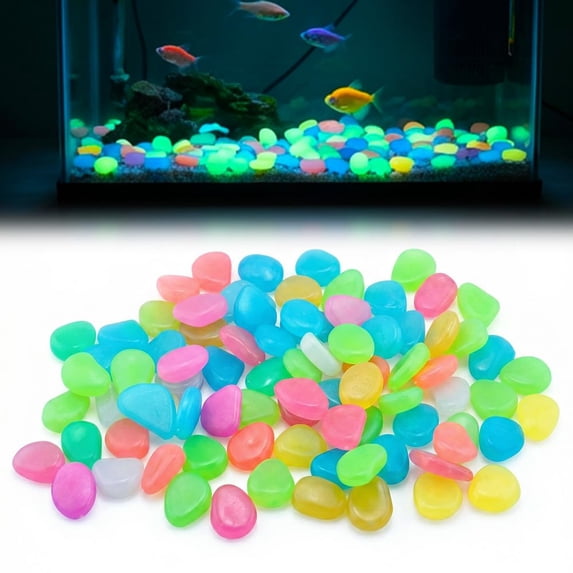 GliJian Outdoor Luminous Stones for Glow in the Dark Walkways, Garden ...