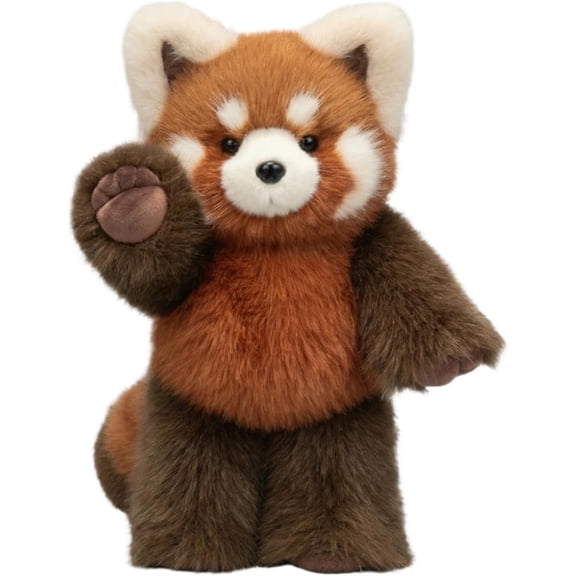GliJian Running Plushie Stress Relief Panda Cow Little Lamb Red Panda Stuffed Animal Desktop Soft Cuddly Pal Sensory Gift for Office Bedroom Home