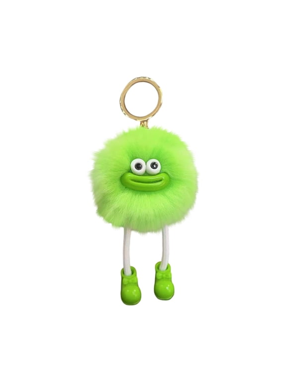 Stuffed Animal Doll Versatile Key Chain, Plush Keychain Colorful Sausage Mouth Pendant for Backpack, 3.9" Ugly Cute Keychain Valentines Day Gifts for Teens Friends Classmate