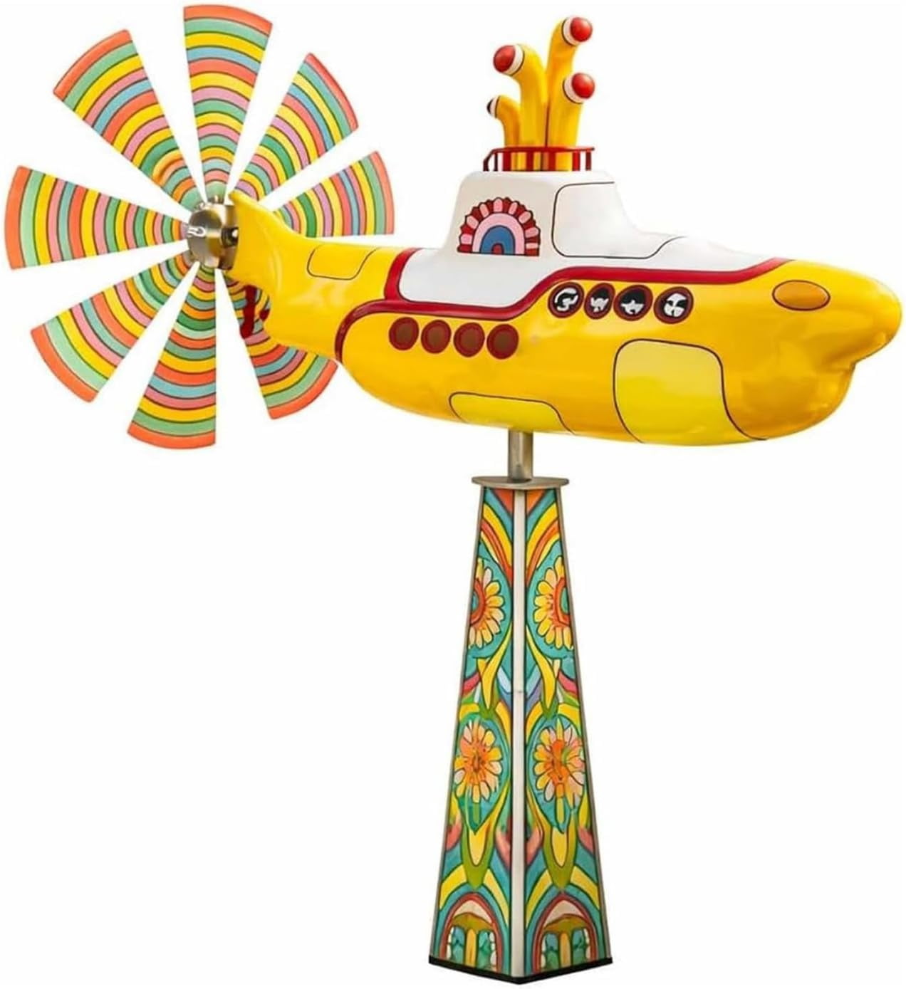 glijian-yellow-submarine-wind-spinner-heavy-duty-metal-rotating-yard